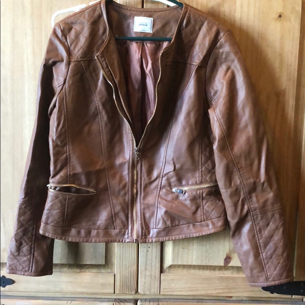 Pimkie brown faux leather jacket. Large (EU 42).